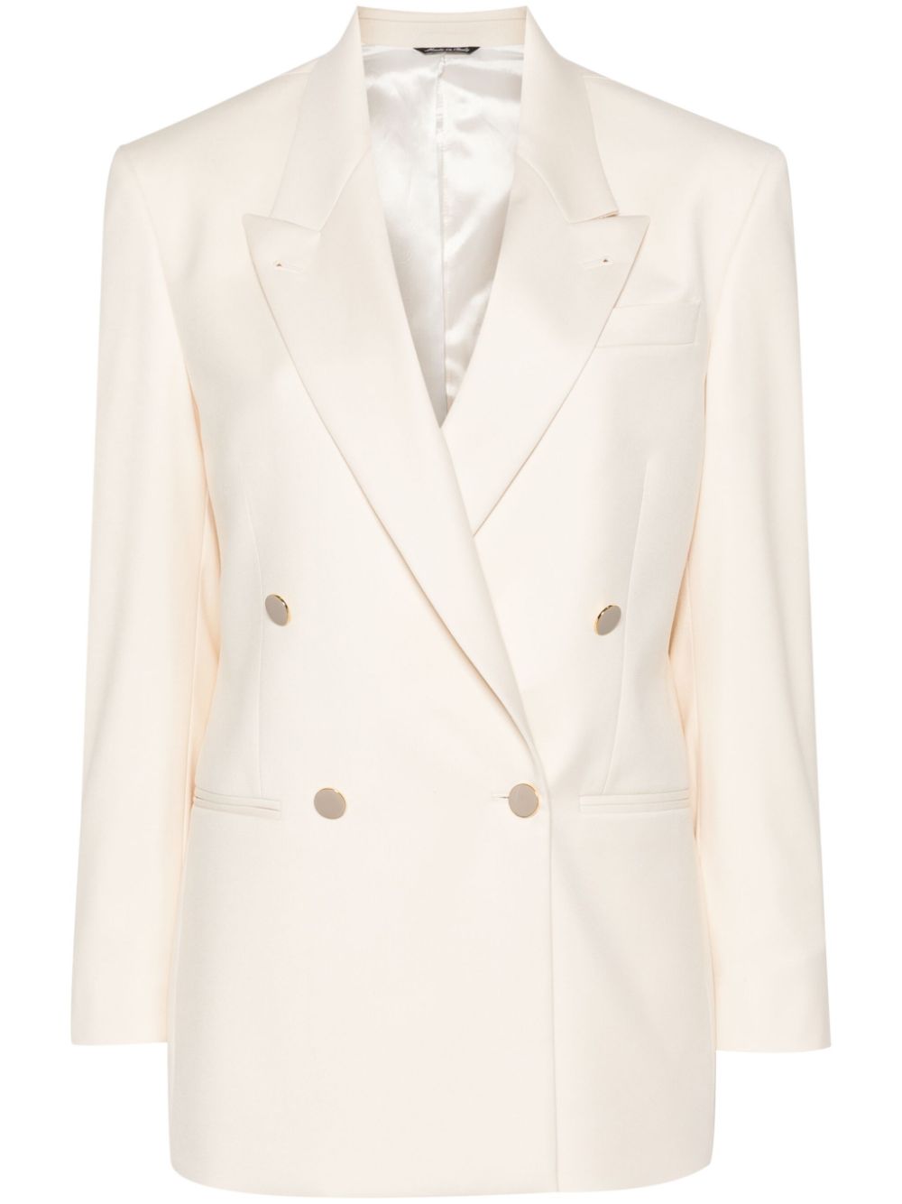 Double-breasted blazer - Neutrals