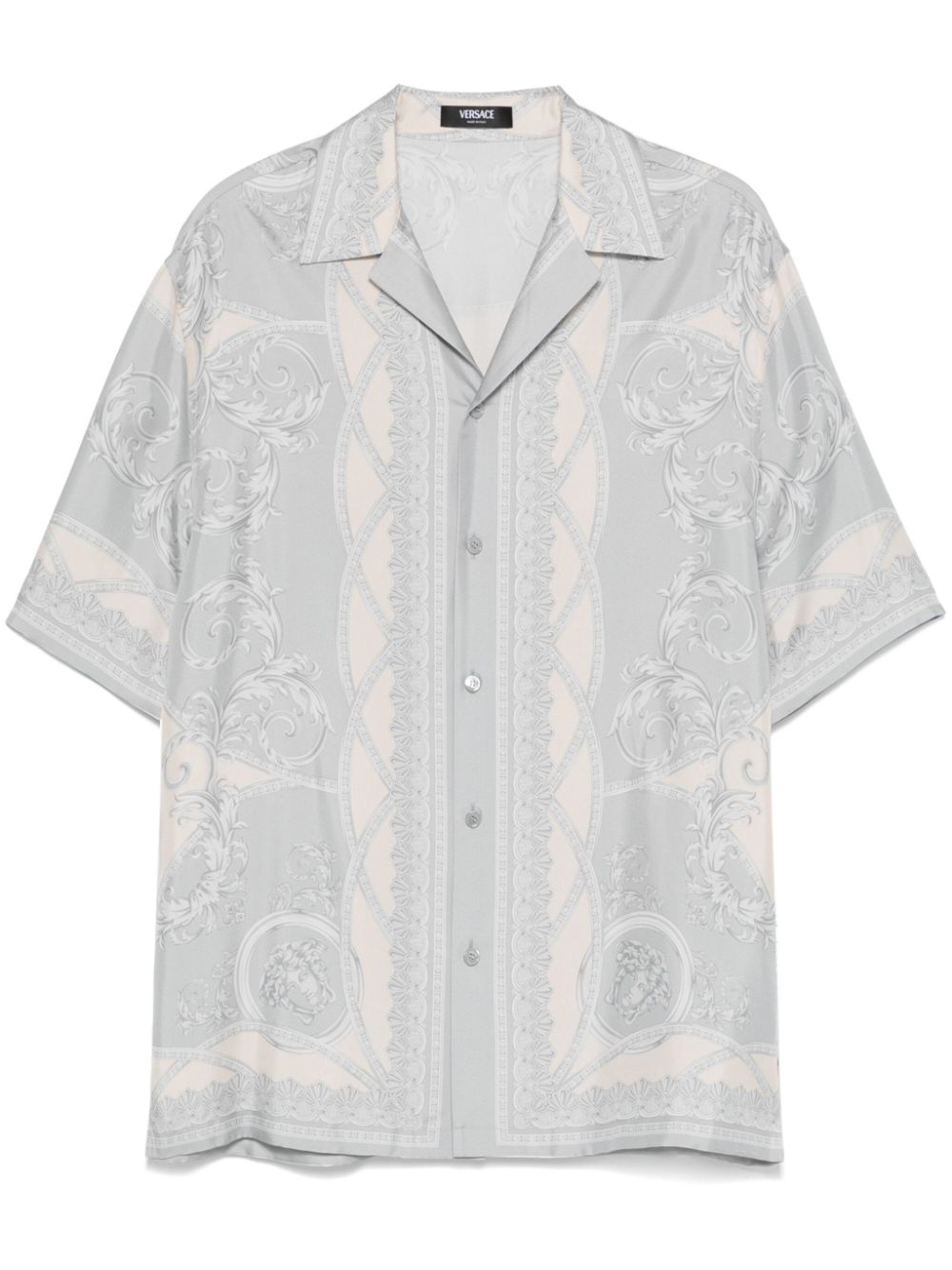 -Camicia Bowling In Seta Stampata La Coupe Des Dieux-Uomo
