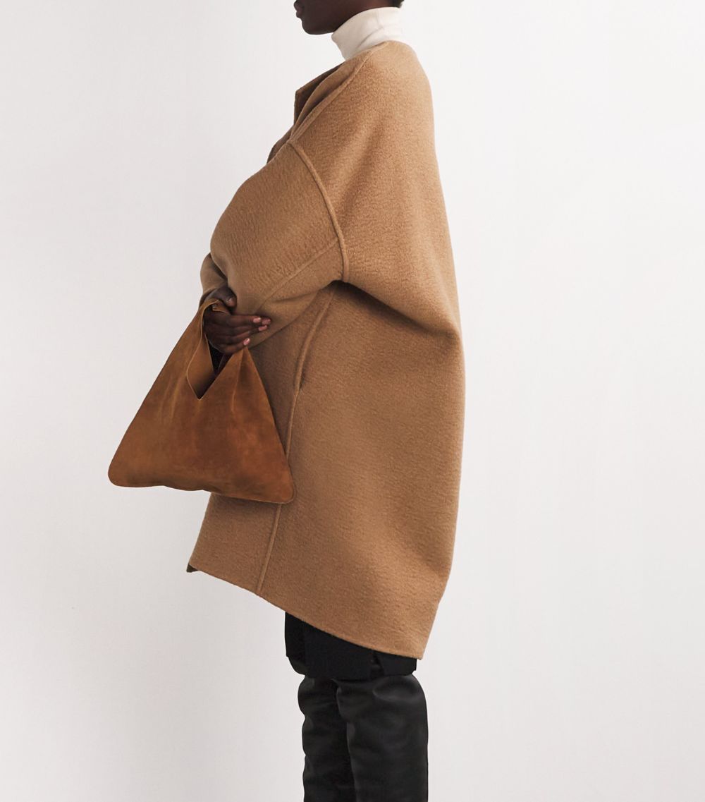Small Bindle Suede Shoulder Bag