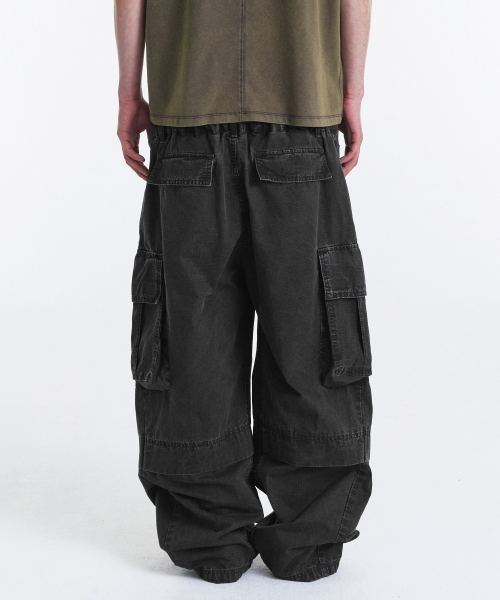 Double Waist Ripstop Cargo Pants