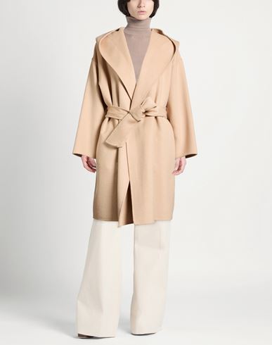 Woman Coat Beige Size M Wool, Polyester