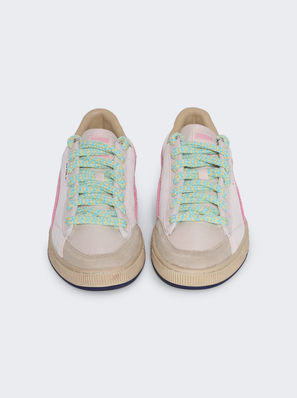 X Nahmias Crochet Sneakers Jasmine Flower And Pink Pixel