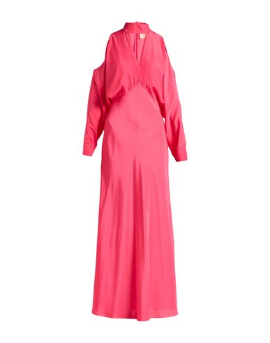 Woman Maxi dress Fuchsia Size 4 Viscose
