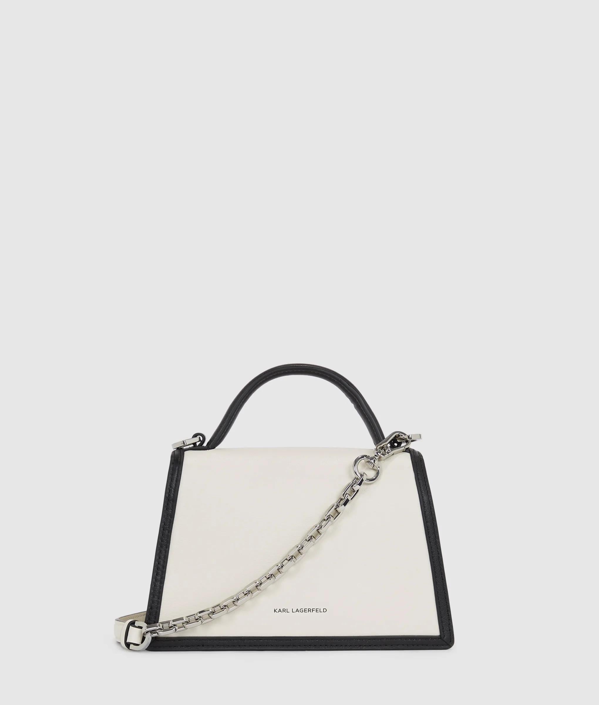 Karl Lagerfeld - K/signature Kleine Umhängetasche, Damen, Weiss/schwarz, Größe: One
