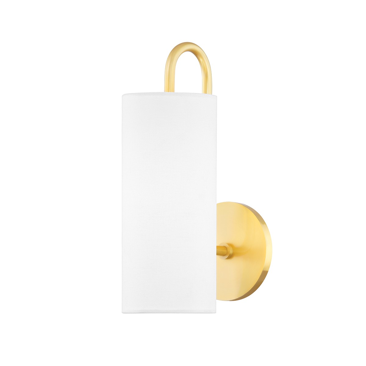 Aged Brass One Light Wall Sconce from the Freda Collection