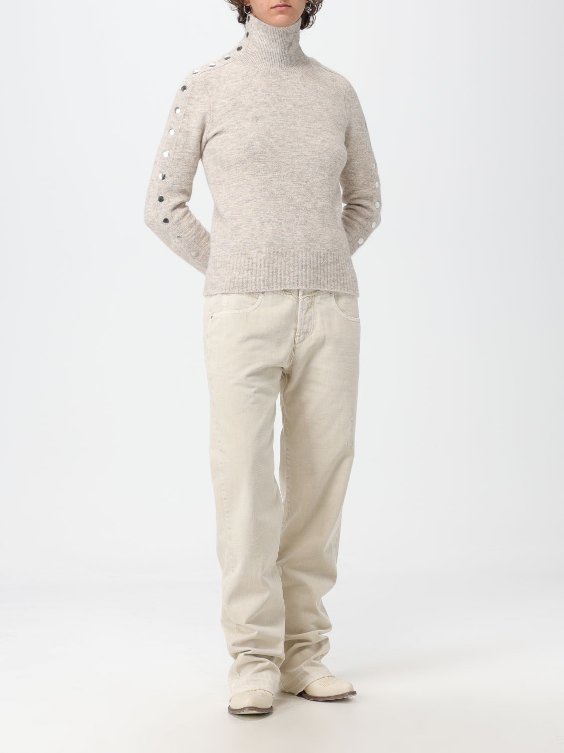 Pants Woman color Beige