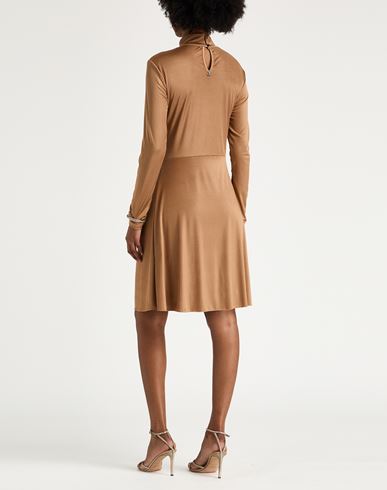 Woman Mini dress Bronze Size M Polyester, Elastane