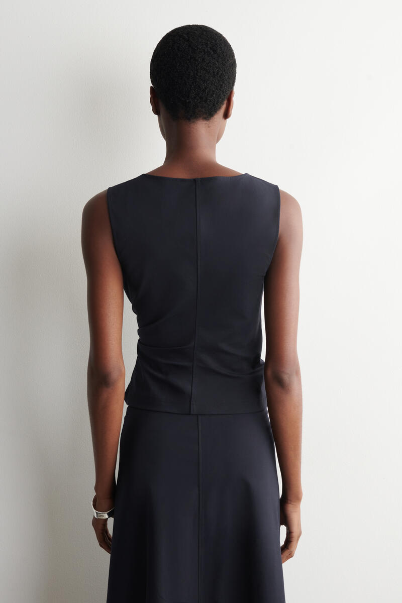 Twist-Detail Jersey Top