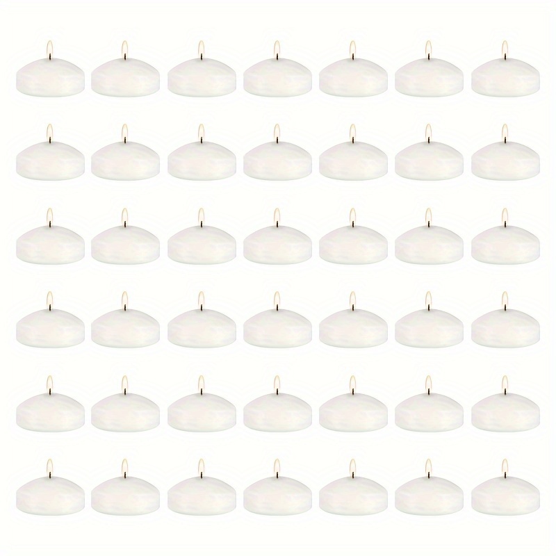 TEMU 42pcs Flameless Floating Candles, Small Candle Set, Burning For 5-, A Atmosphere, Perfect For Bathing, Wedding, Party, Home Decor. Christma