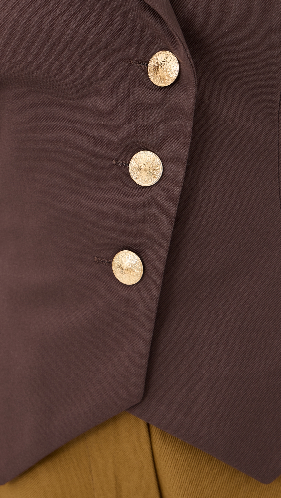 Halter Waistcoat Top Brown