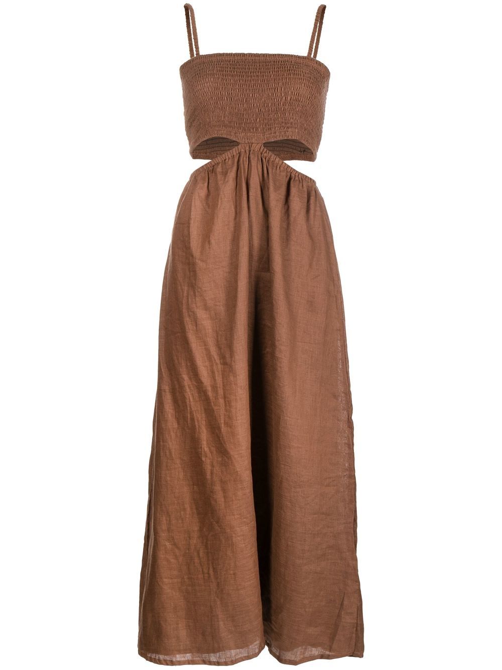Tayari mid-length dress - Brown