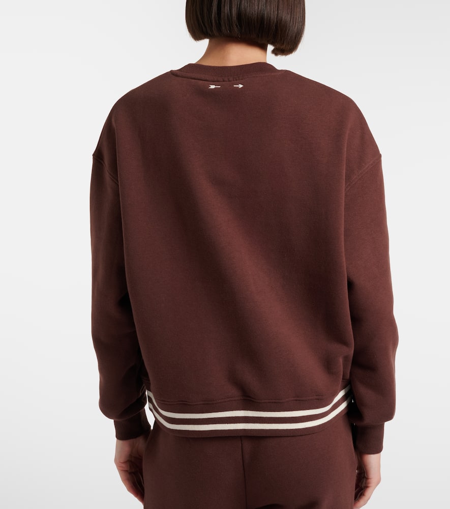Striped cotton jersey sweatshirt