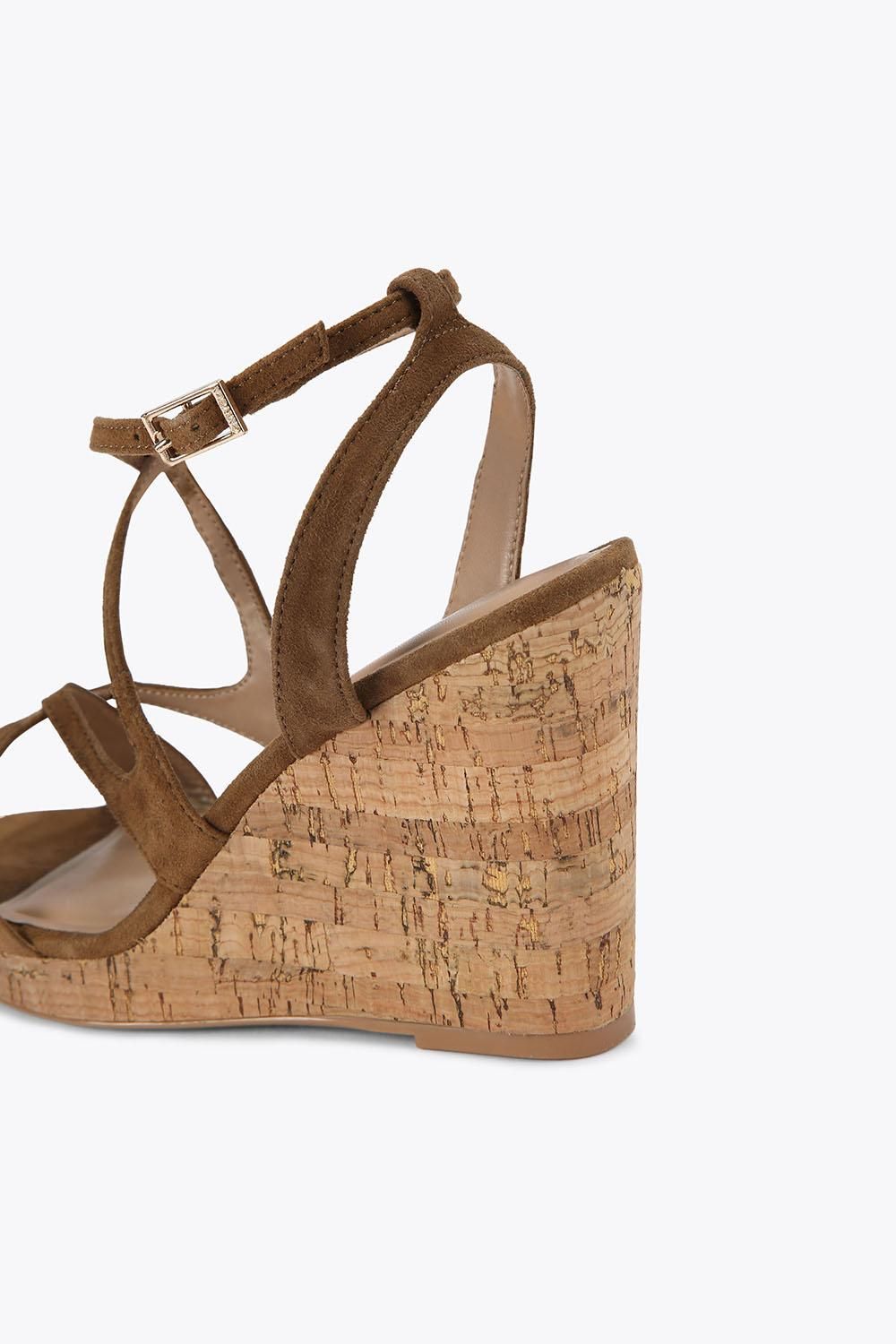 Carvela 'pavia Wedge' Suede Sandals In Brown