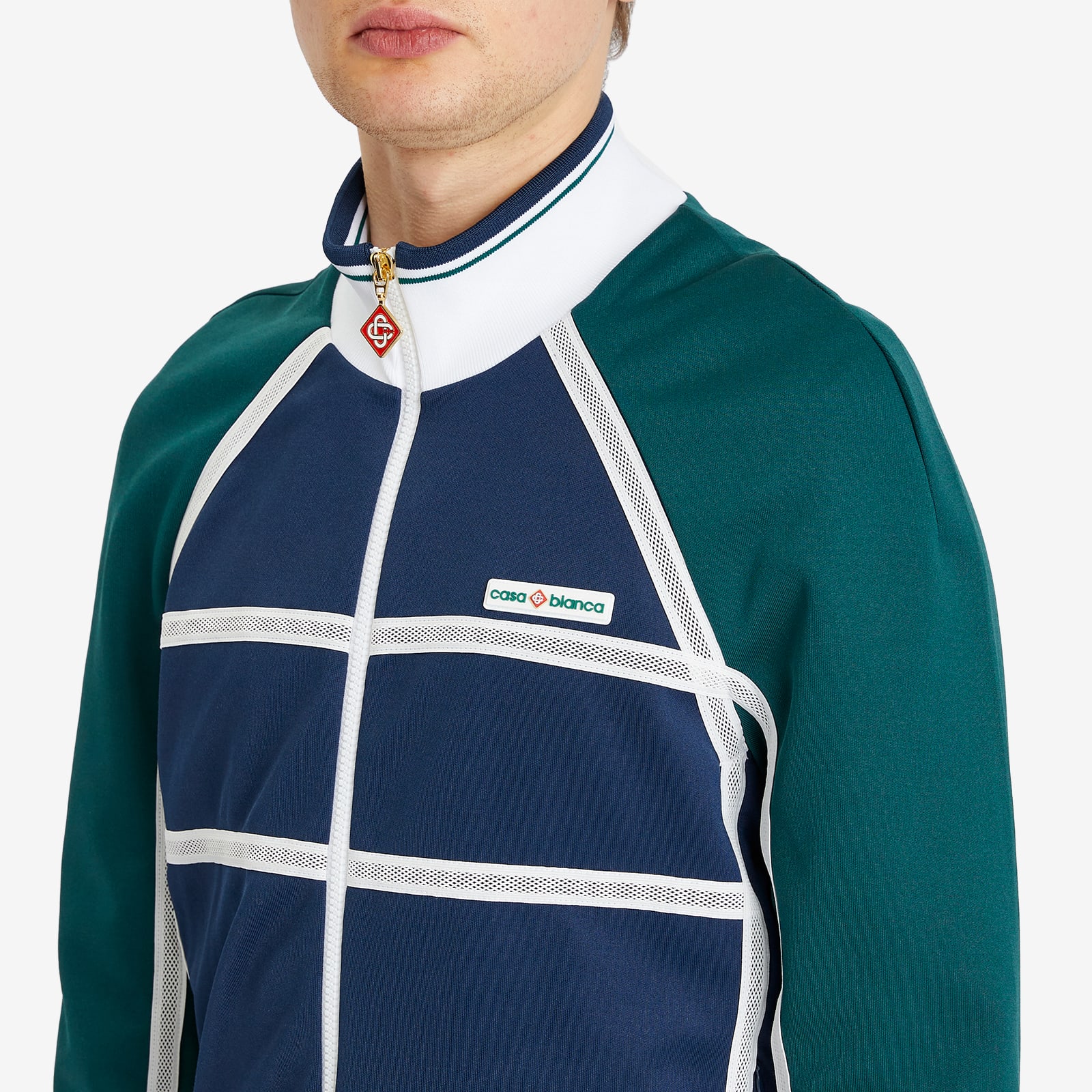 Men's Taping Track Jacket in Navy