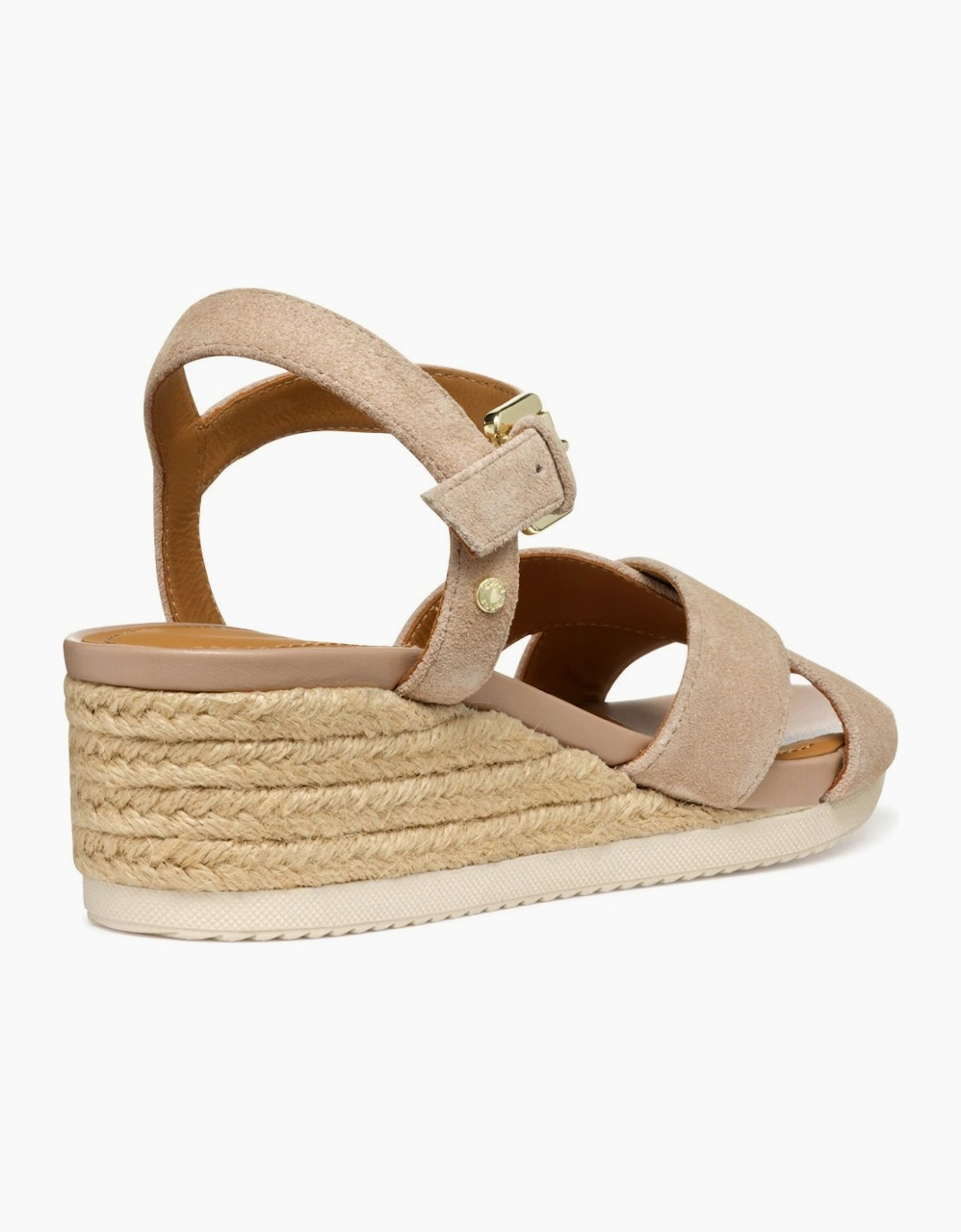 Geox Women's D Ischia Corda Womens Wedge Sandals - Tan
