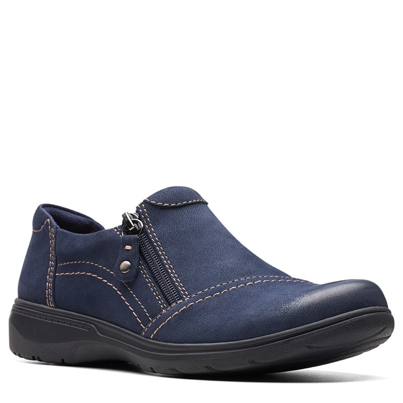 Women's Carleigh Ray Slip On Shoes (Navy Nubuck)