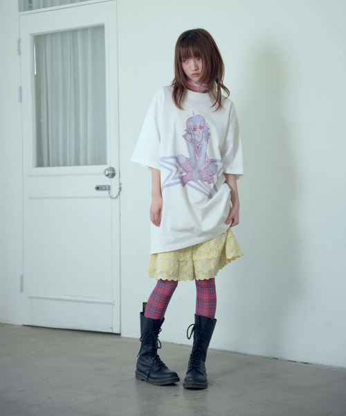 STAR GIRL BIG BIG TEE_WHITE