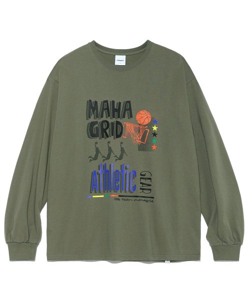BASKETBALL ATHLETIC LS TEE OLIVE