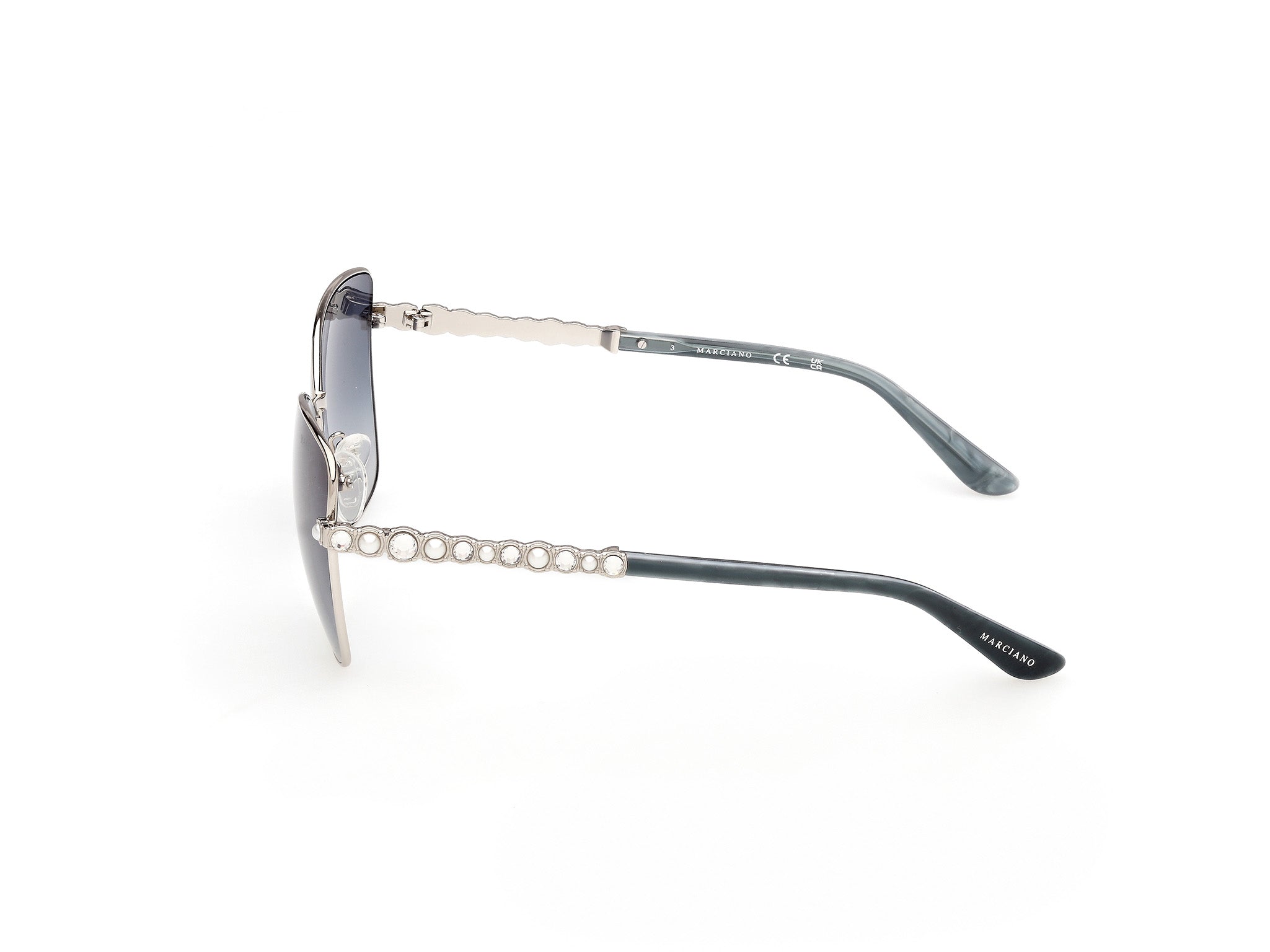 Guess by Marciano Woman Guess by Marciano GM00037 10W Sunglasses Metal Grey Blue Butterfly Norma
