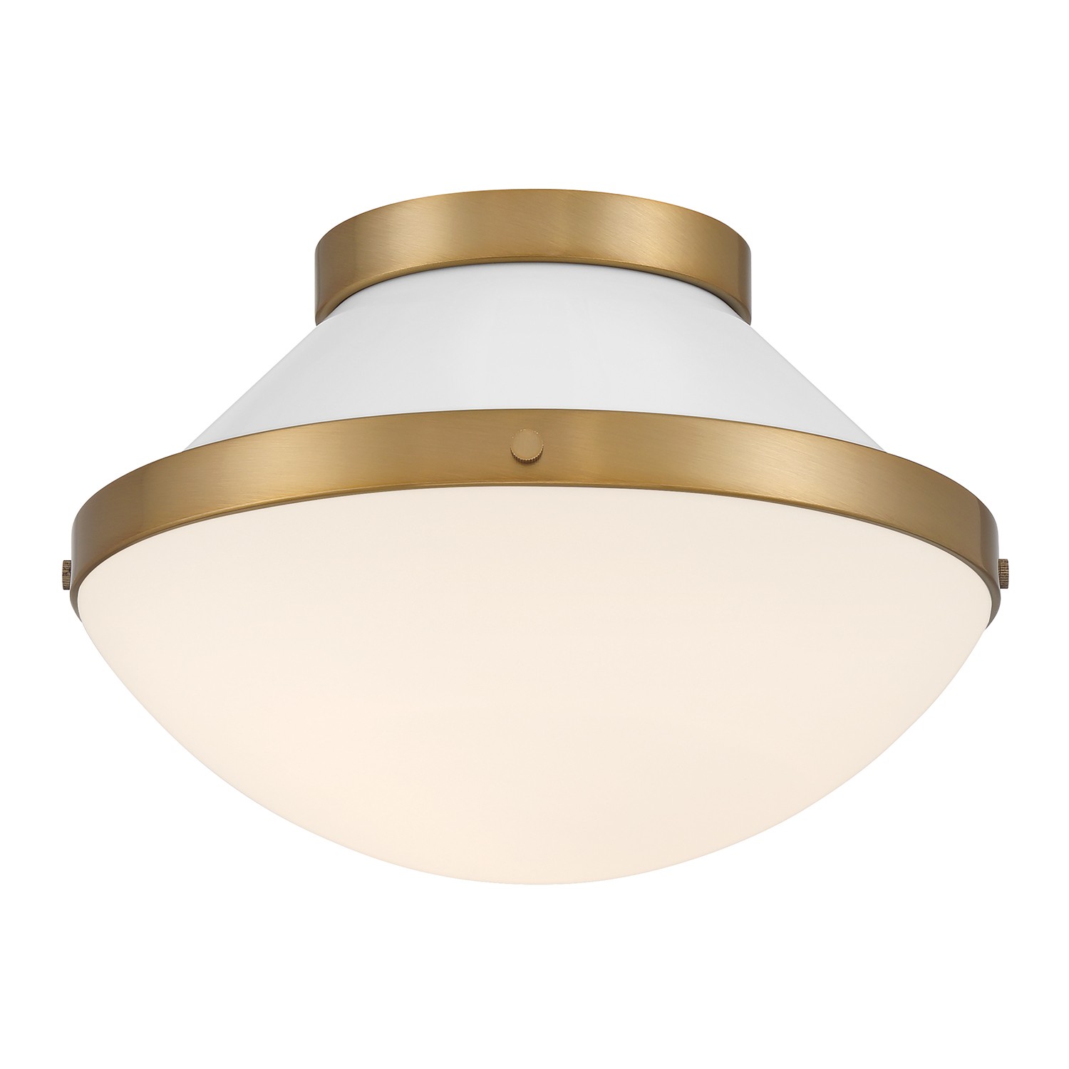 Vibrant Gold + White Flush Mount from the Xander Collection