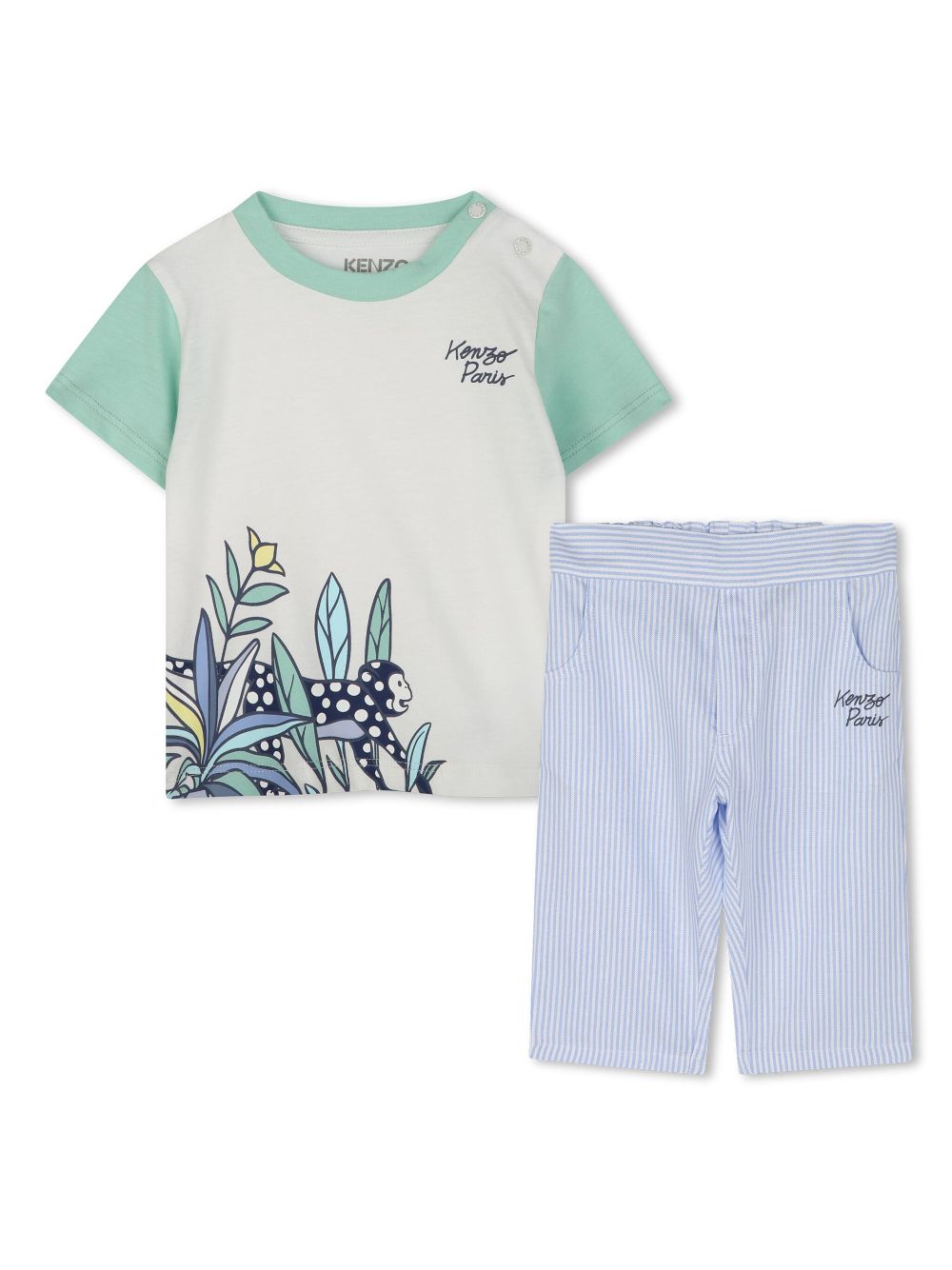 Cotton trouser set - Blue