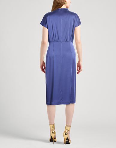 Woman Midi dress Blue Size 6 Acetate, Viscose
