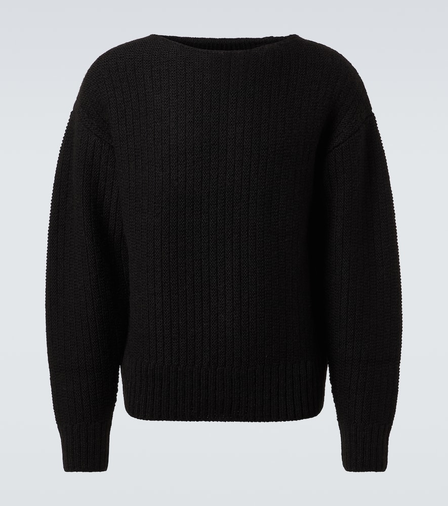 Logo wool and mohair-blend sweater