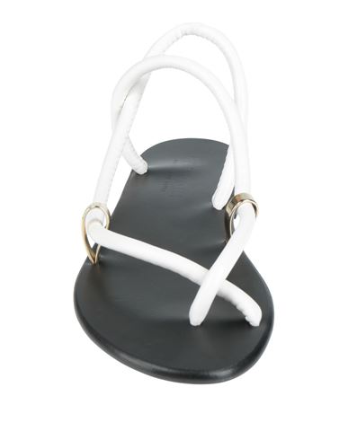 Woman Thong sandal White Size 10 Textile fibers