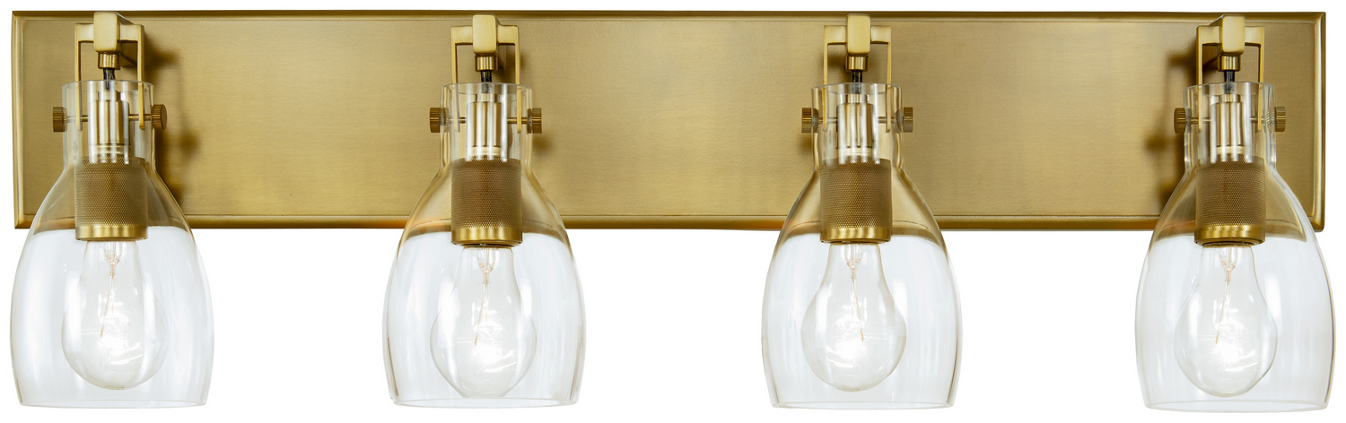 Soft Brass Bathroom Vanity Light from the Tiberia Collection