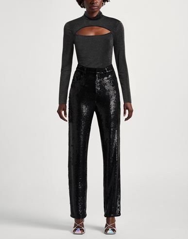 Woman Top Black Size S Viscose, Polyamide, Metallic Polyester, Elastane