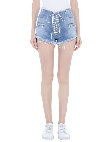 Ben Taverniti Unravel Project Woman Denim shorts Blue Size 27 Cotton, Elastomultiester, Elastane