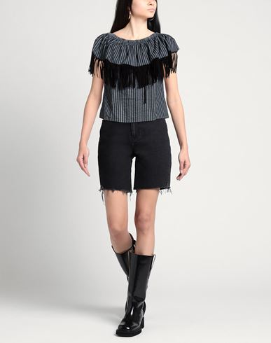 Le Volière Woman Top Charcoal Size M/L Cotton