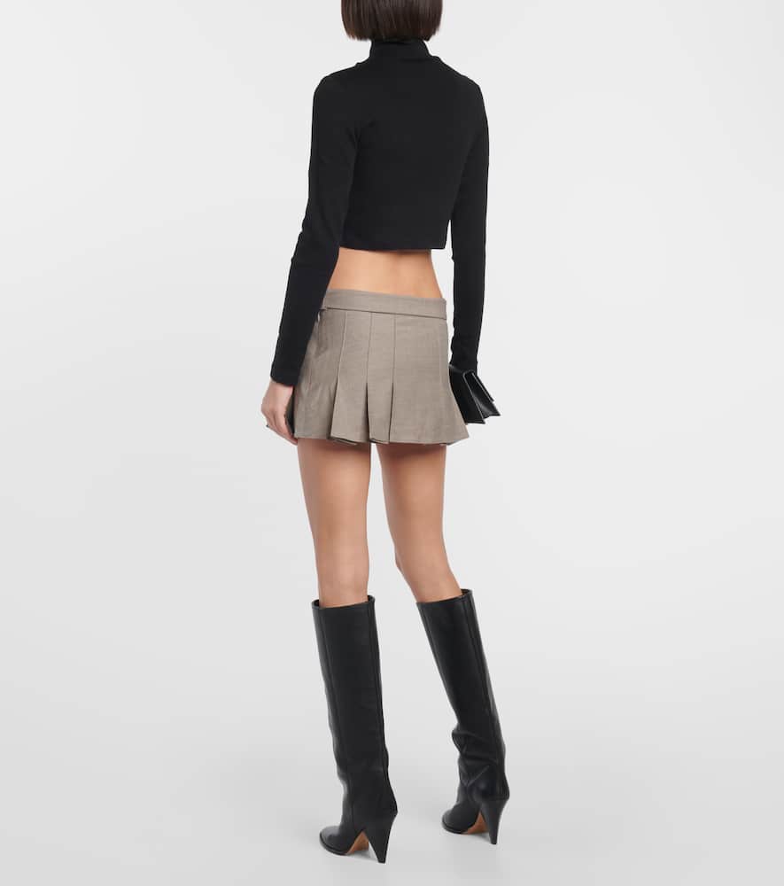 X EmRata Kathryn turtleneck cropped top