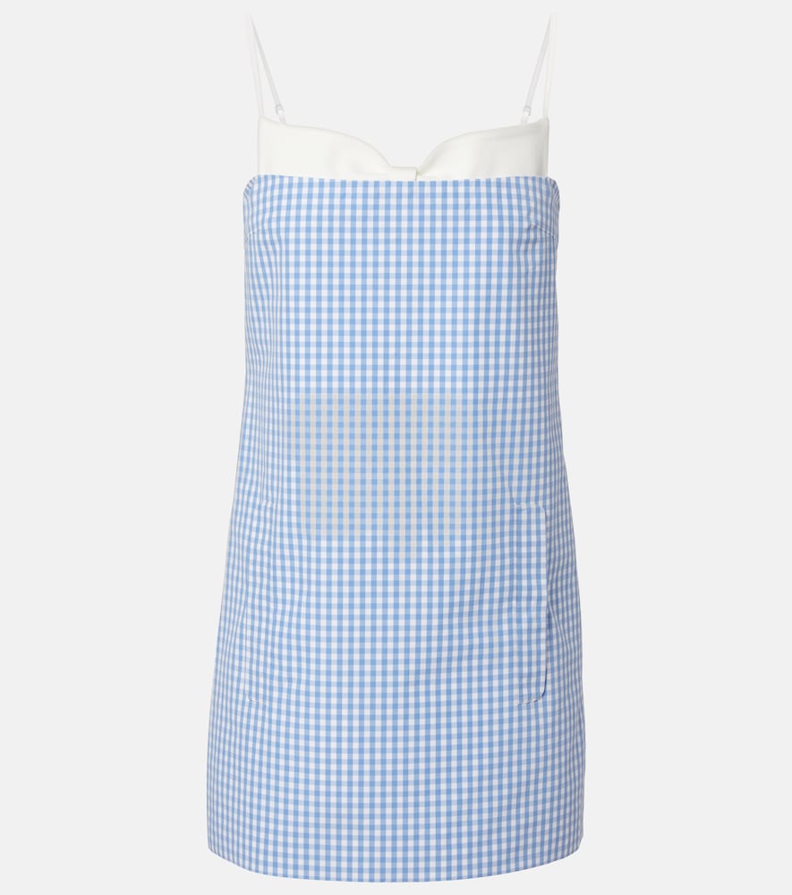 Gingham cotton minidress