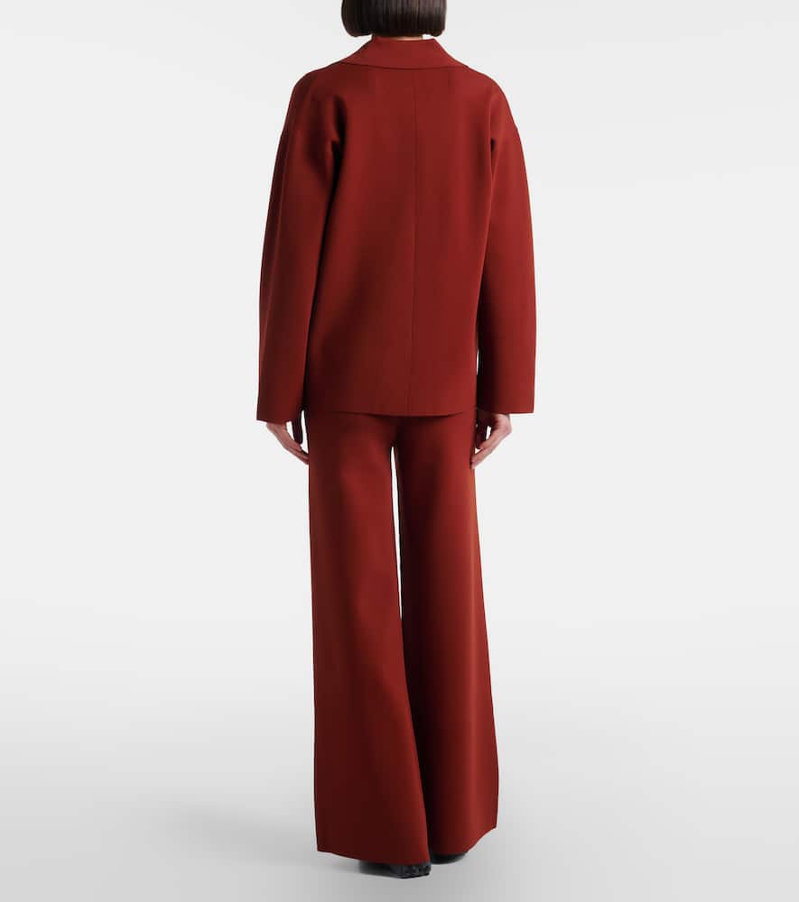 Jersey wide-leg pants