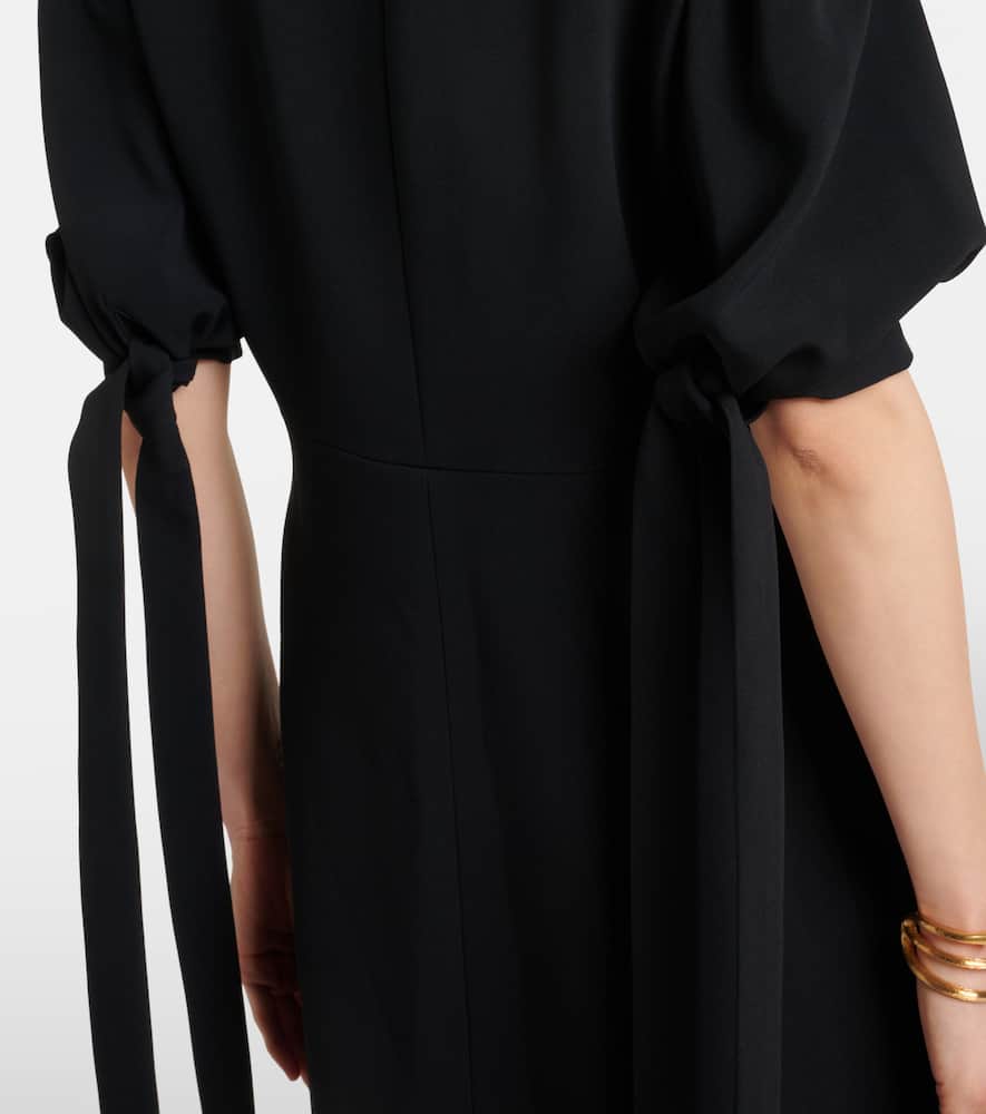Chloé Balloon-sleeve crêpe minidress