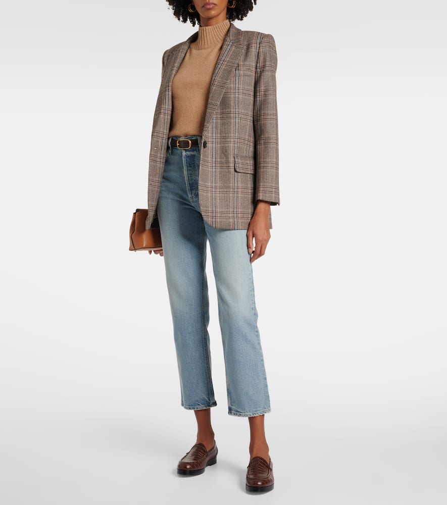 Agolde 90s Pinch Waist Crop high-rise straight jeans