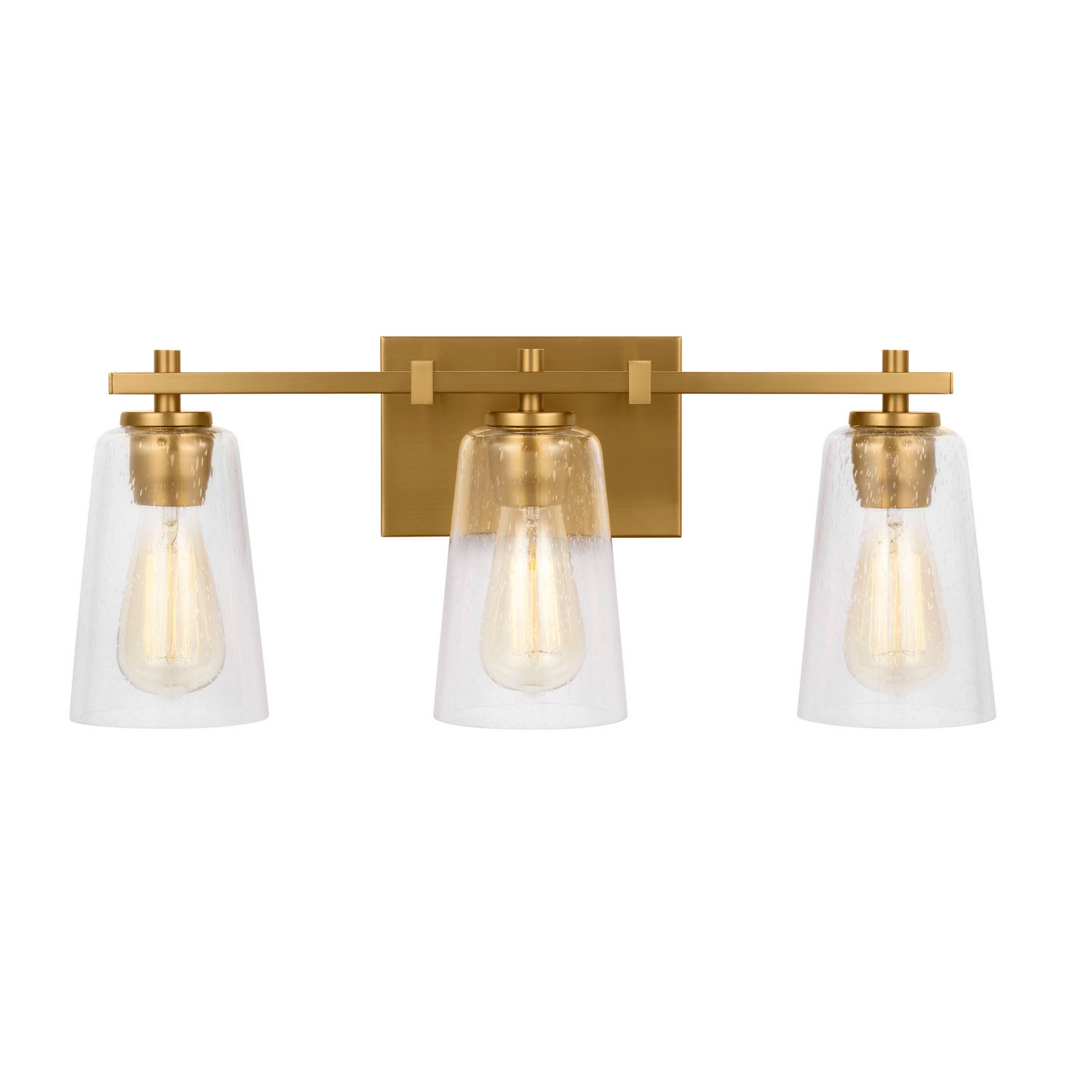 Burnished Brass Bathroom Vanity Light from the Mercer Collection