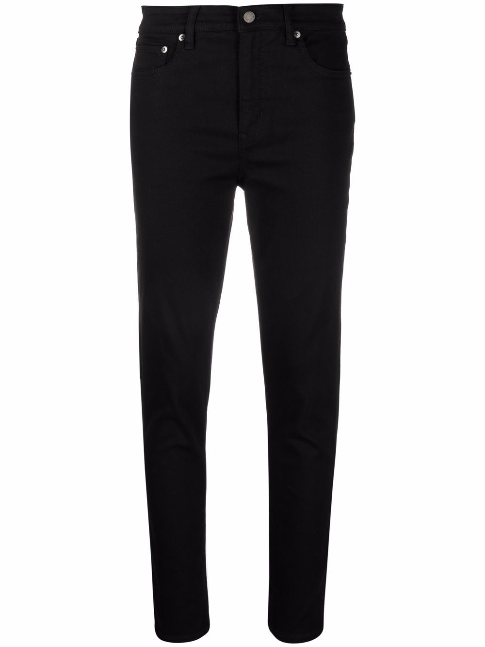 High-rise skinny trousers - Black