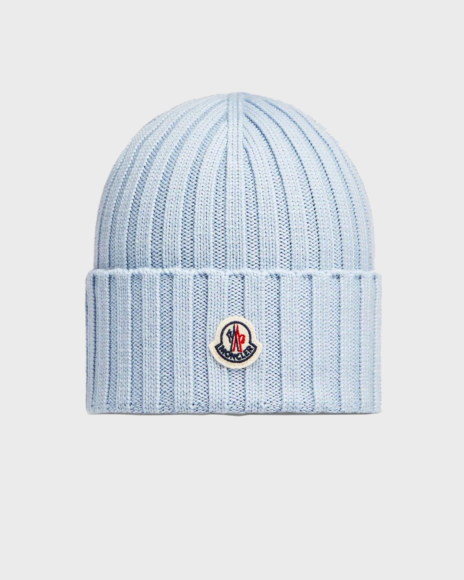 Moncler Beanie Wool Tricot Light blue ONESIZE