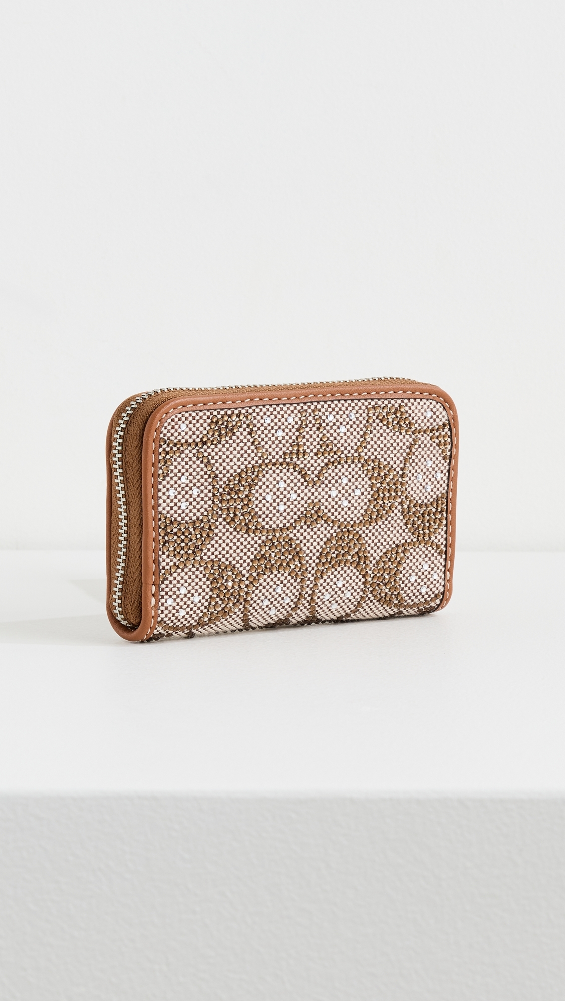 Crystal Signature Jacquard Essential Small Card Case LH/Burnished Amber One Size