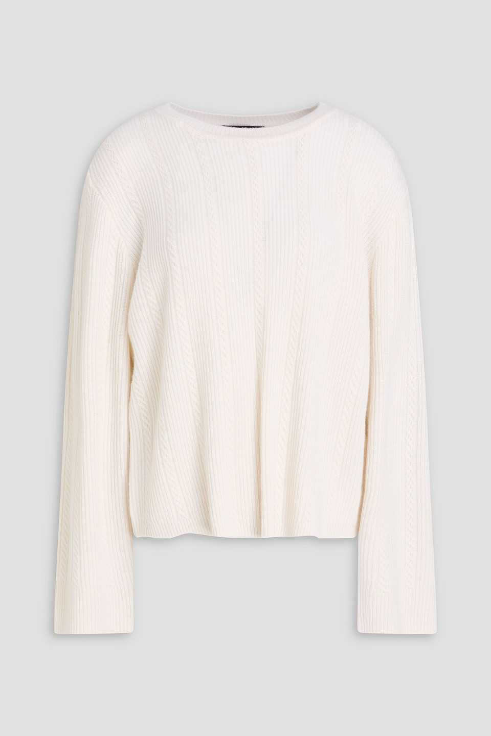 Maud cable-knit cashmere sweater - White - M
