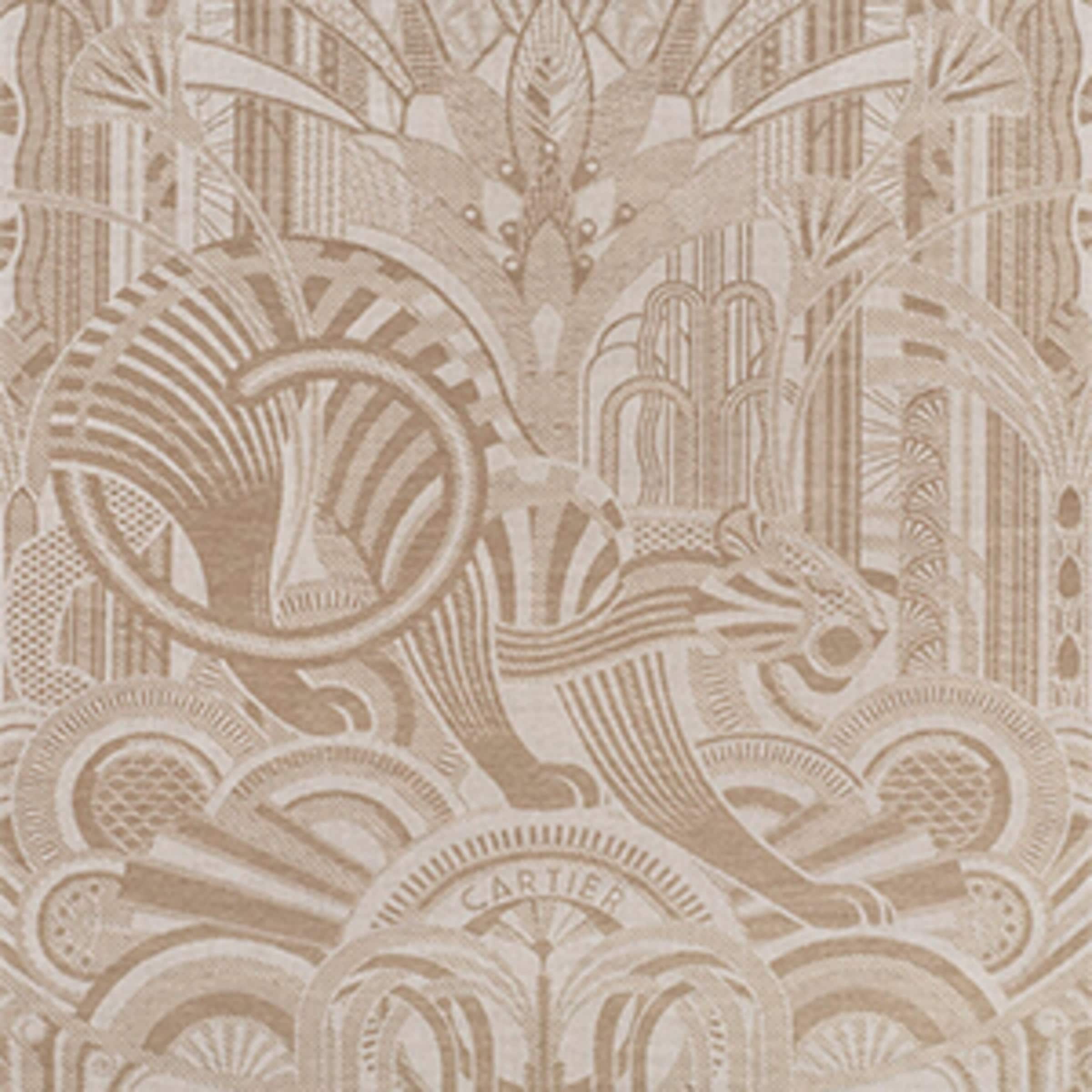 Wool-Cashmere Panthère Art Deco Scarf
