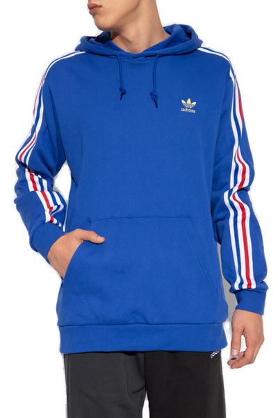 Adidas Originals Logo-Embroidered Drawstring Hoodie