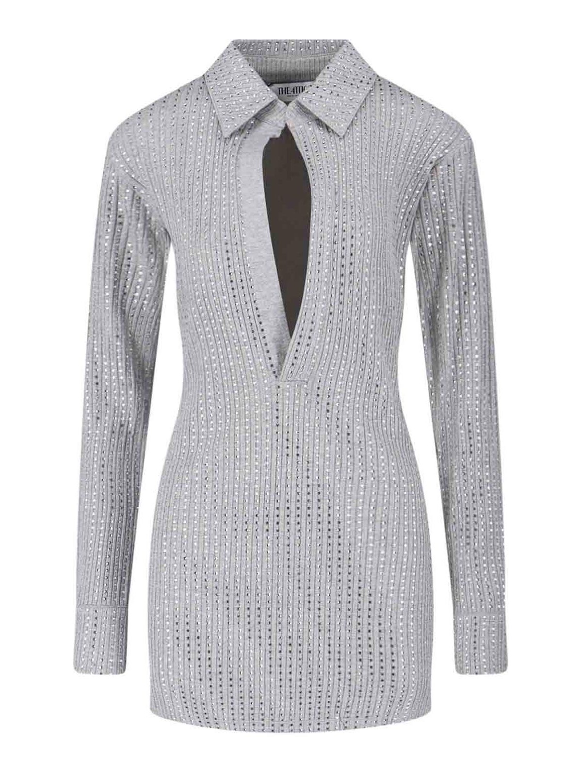 Mini Dress With Rhinestones