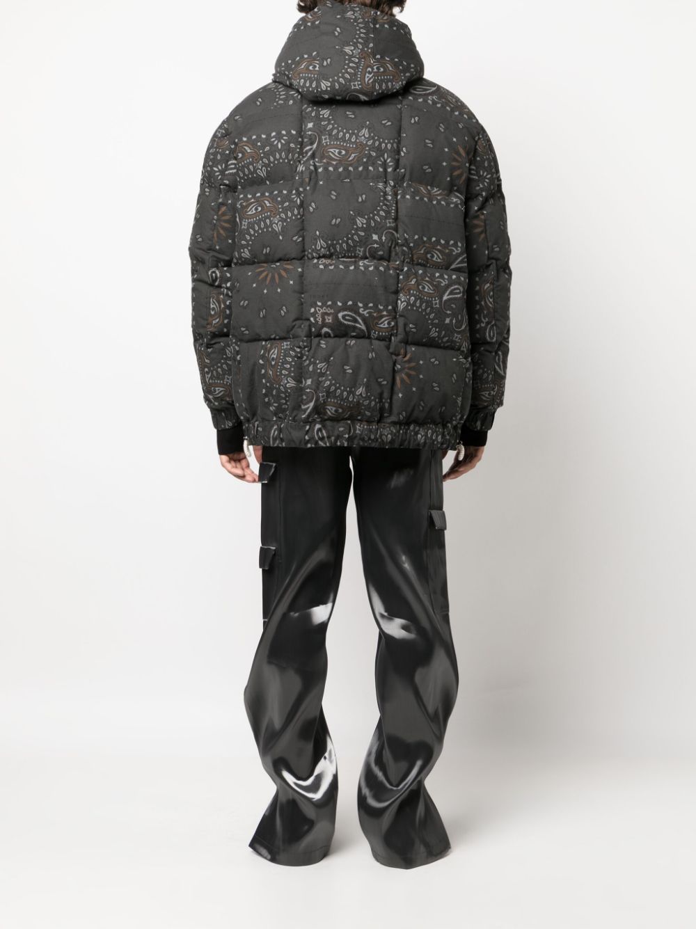 - Bandana Print Down Jacket