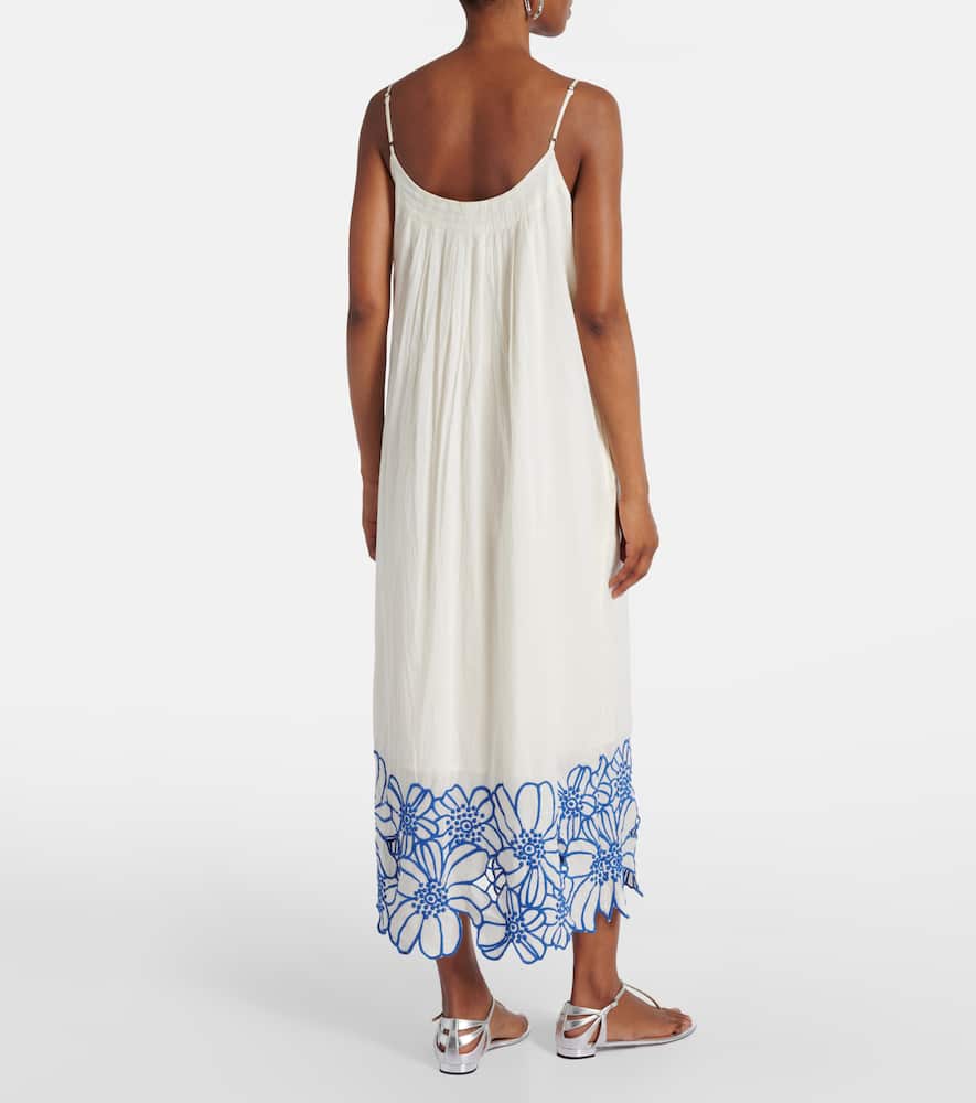 Juliette embroidered cotton midi dress