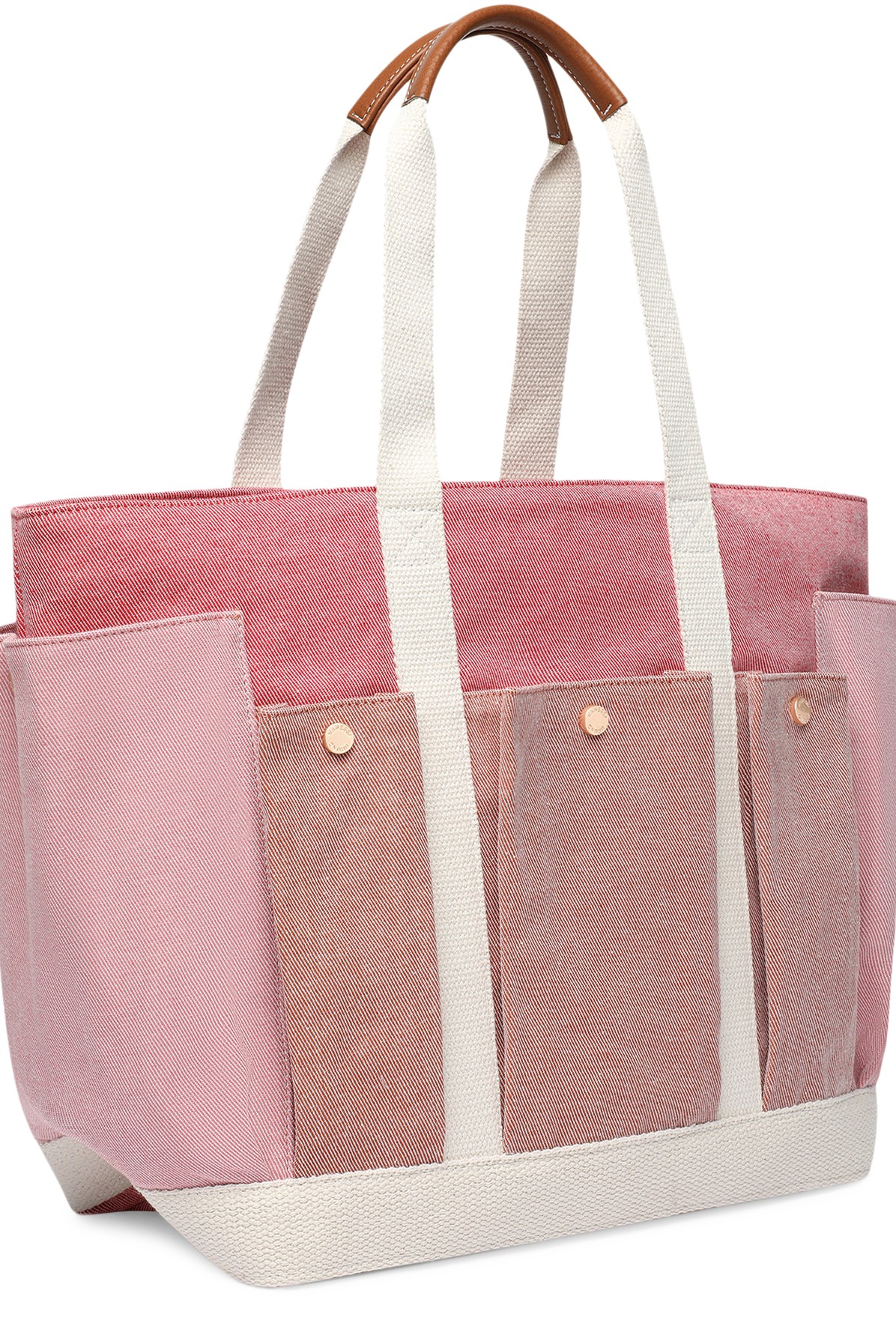 Multi-Pocket cabas tote
