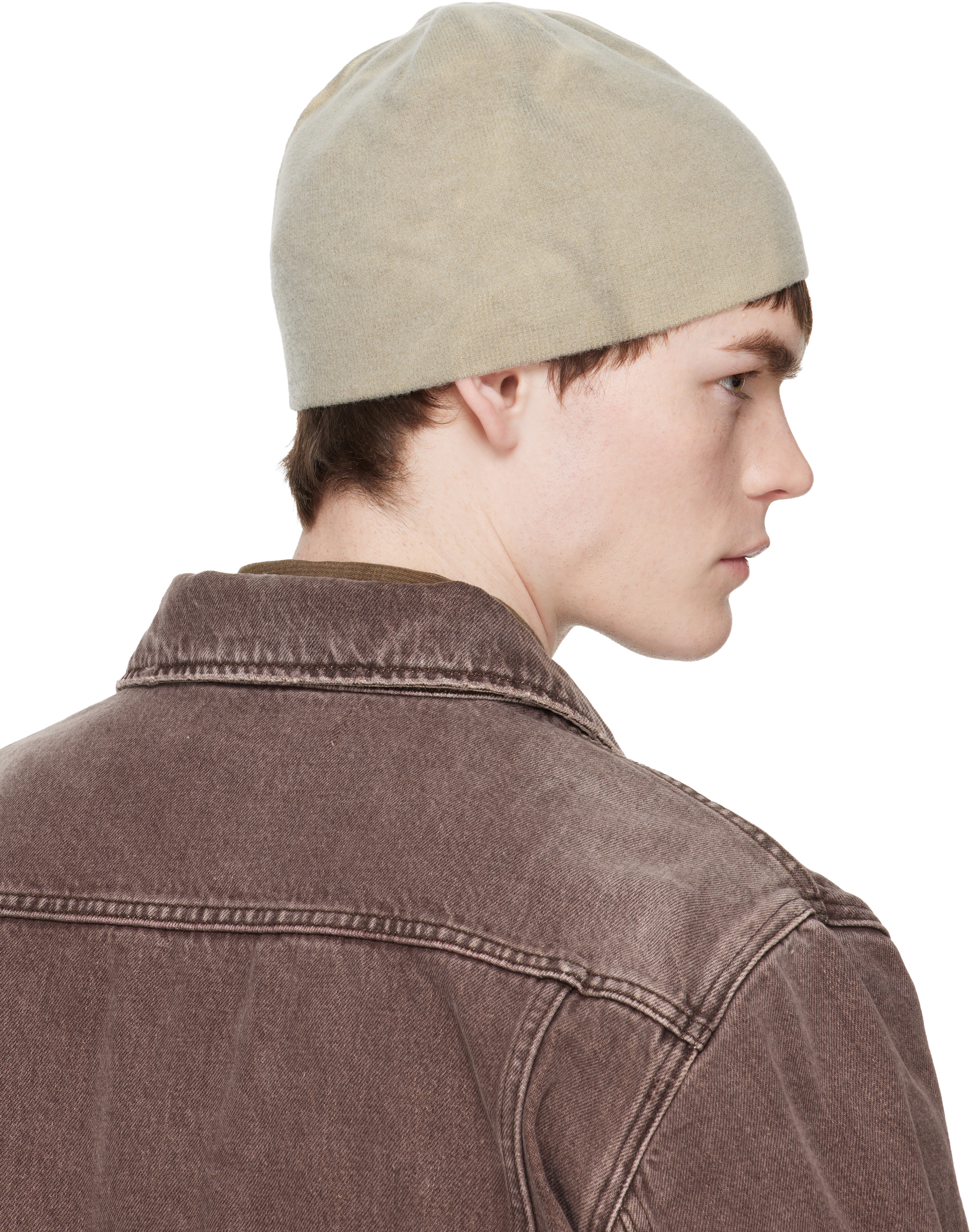 Gray Spray-Dyed Beanie