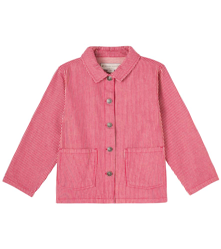 Konges Sløjd Luc striped cotton twill shirt